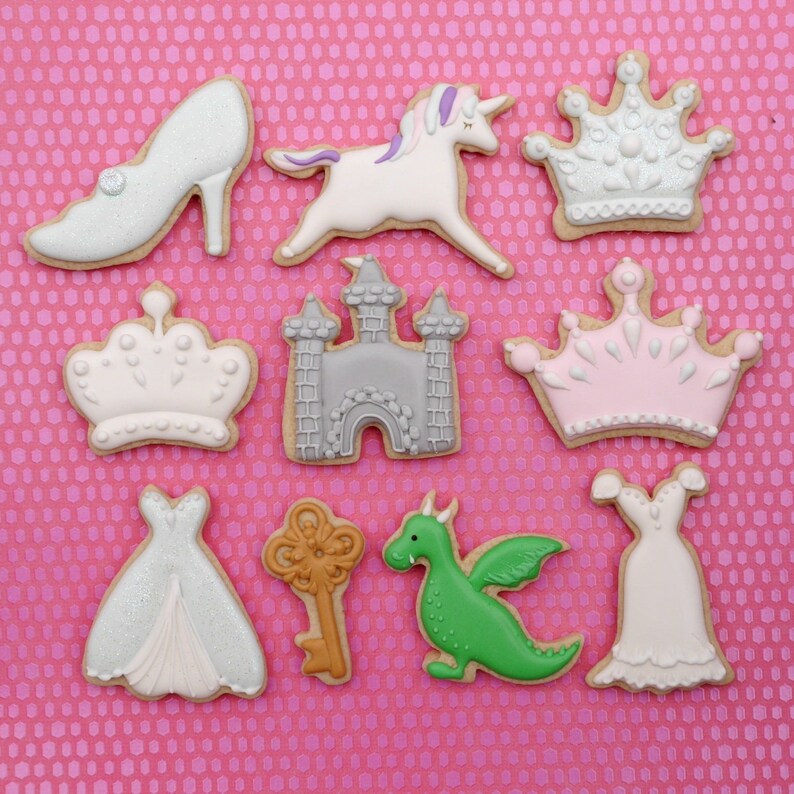 Princess Kingdom Cookie Cutter Set 10 Piece Stainless Steel Etsy