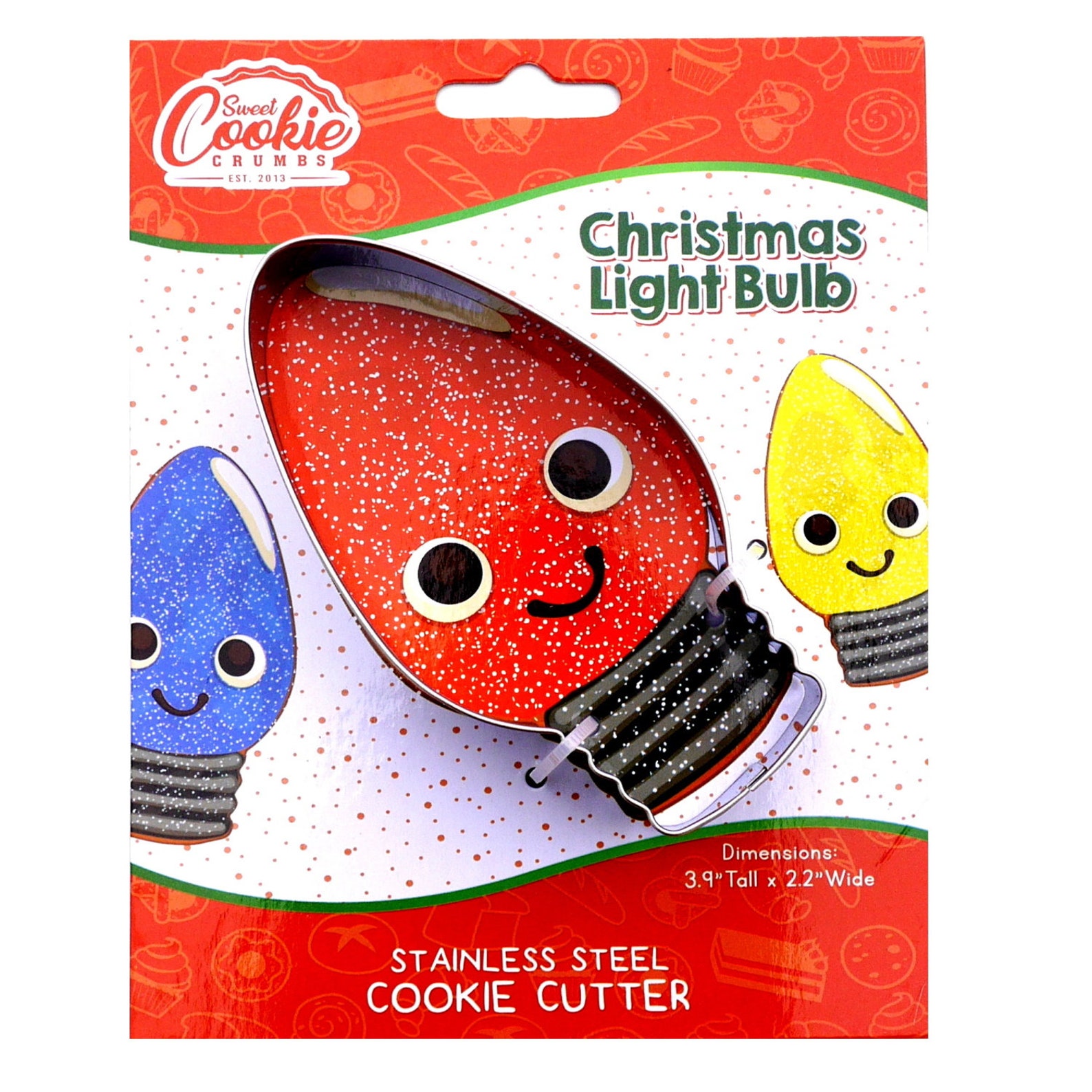 Christmas Light Bulb Cookie Cutter Stainless Steel USA Etsy