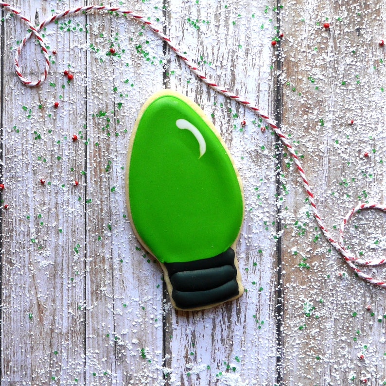 Christmas Light Bulb Cookie Cutter Stainless Steel USA Etsy