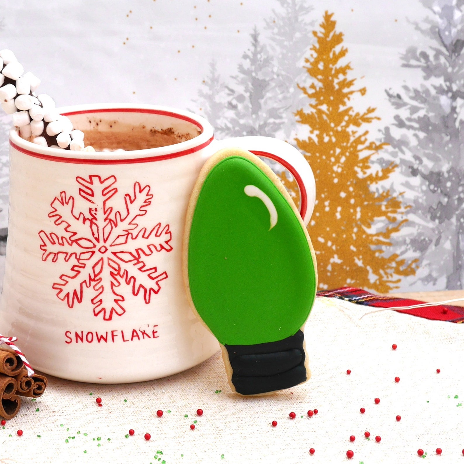 Christmas Light Bulb Cookie Cutter Stainless Steel USA Etsy