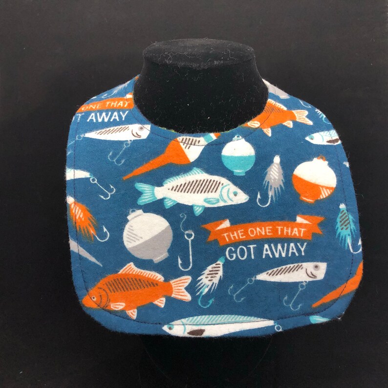 Gone Fishing Baby Bib
