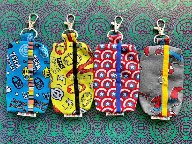 The Avengers Dog Poop Bag Holders Marvel Dog Waste Bag Captain America Iron Man Spiderman Marvel Dog Poop Bag Holder for Dog Lover Gift