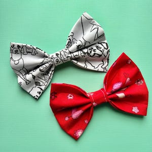 Large Dog Bow Ties Summer Holiday Bowtie Easter Dog Bow Tie Costume Bow Tie Valentine’s Day Dog Fashion Accessory