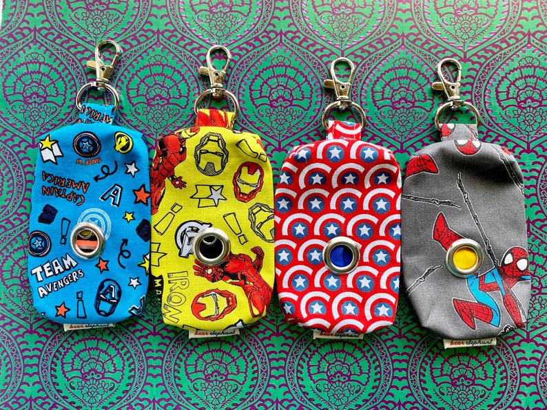 The Avengers Dog Poop Bag Holders Marvel Dog Waste Bag Captain America Iron Man Spiderman Marvel Dog Poop Bag Holder for Dog Lover Gift
