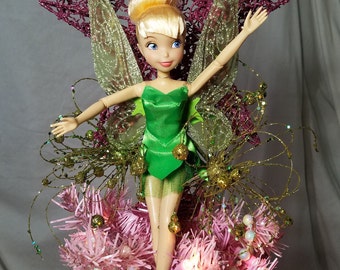 Tinkerbell Tree Topper Christmas Tree Topper Disney Inspired Etsy