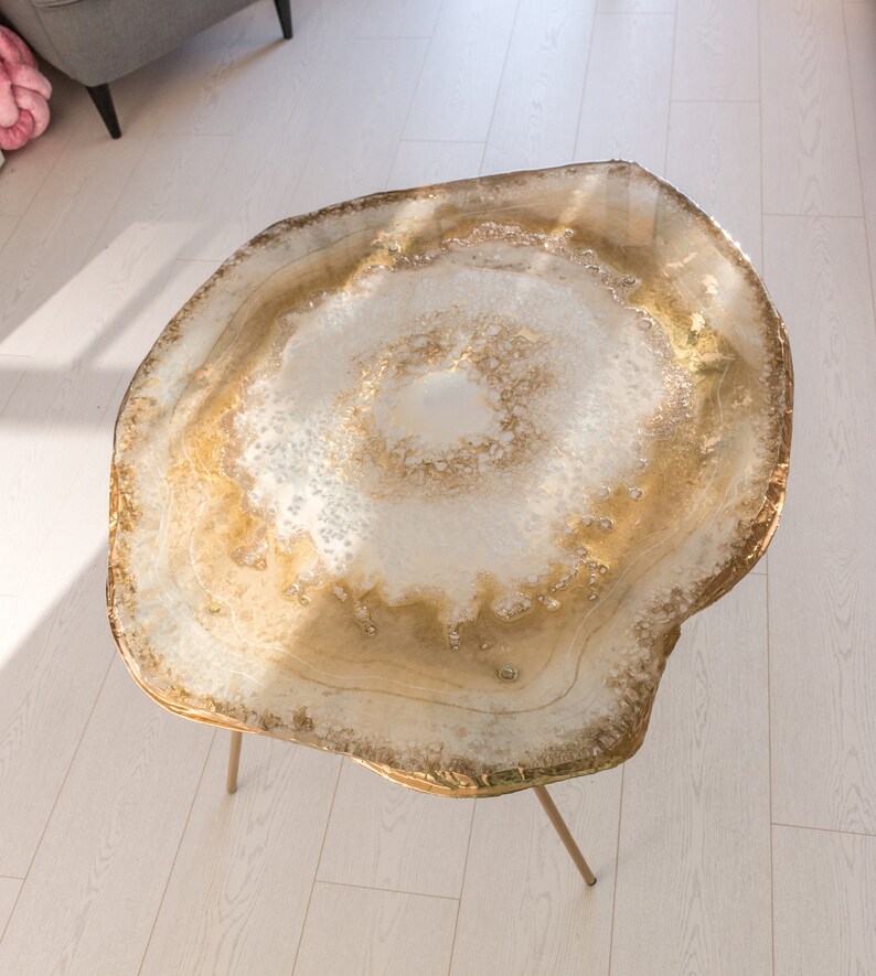 Original Resin Geode Table Etsy UK