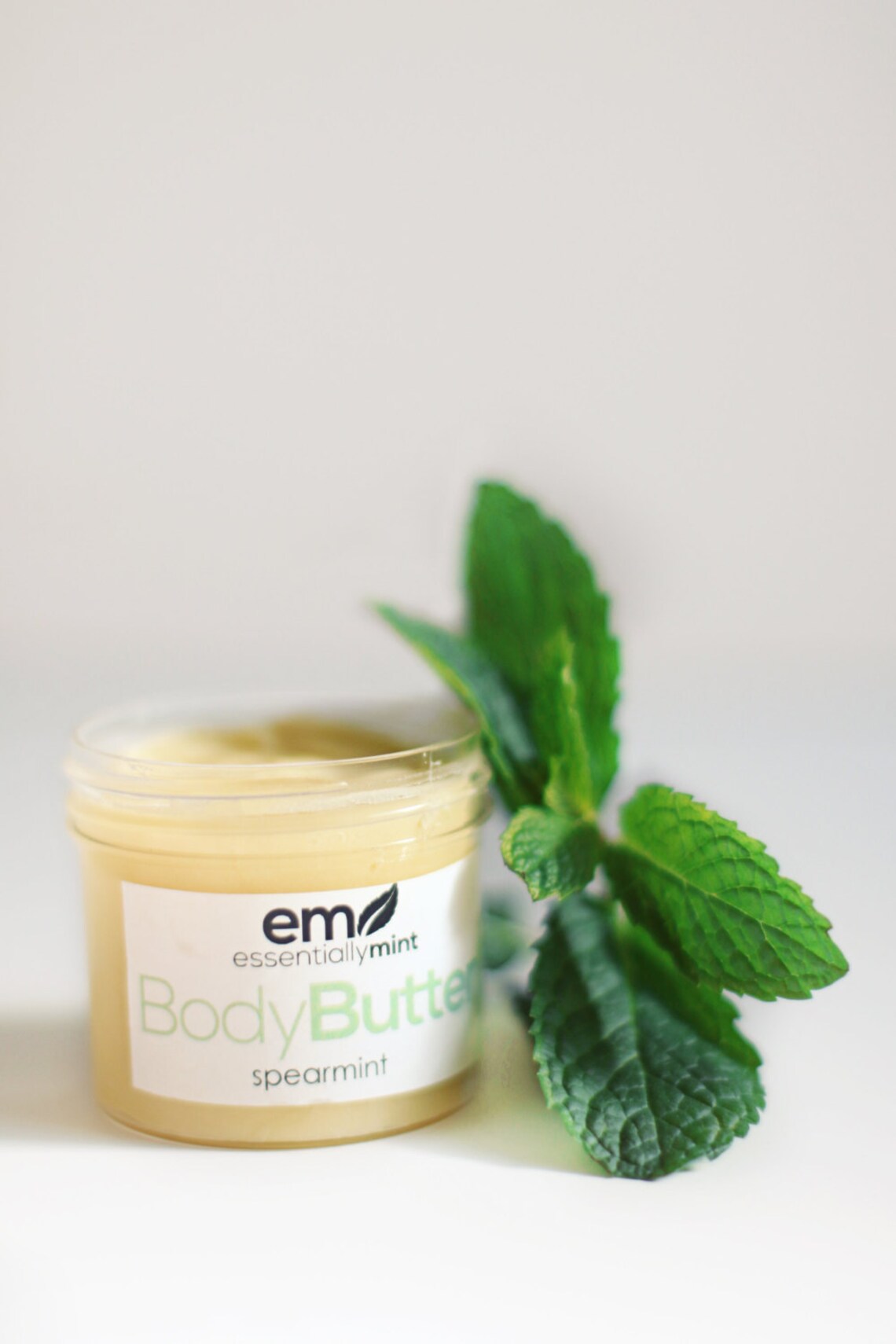 Mint Body Butter, Spearmint Body Butter, Natural Body Butter, Handmade
