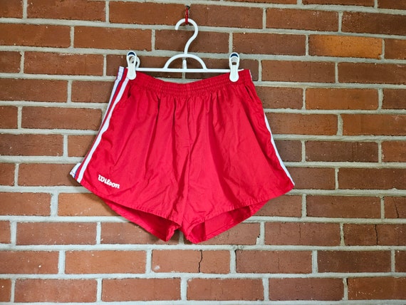 1980's Swim Trunks Men's Athletic Wilson Shorts - image 6