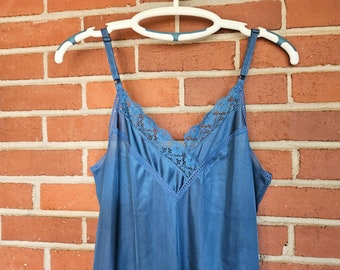 Vintage Full Slip Blue S 1970's