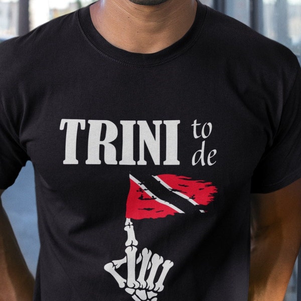 Trini to D Bone Trinidadian Halloween shirt for Trinidad and Tobago Men and Women, Trini Gift, Trini AF