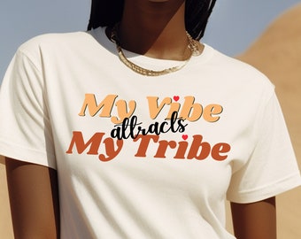 Love My Tribe T shirt, Nubian Melanin Good Vibes Afro Tee, My Vibe Black Girl Sistas Matching Trip Shirt, Crew Squad Group Cruise Tshirt