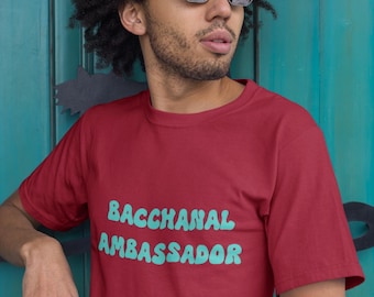 Soca Carnival Tshirt, Bacchanal Ambassador Caribbean Culture Tee, Fete Soca Party Tee, Island Party tees,  Island Tee Shirt, West Indian Tee