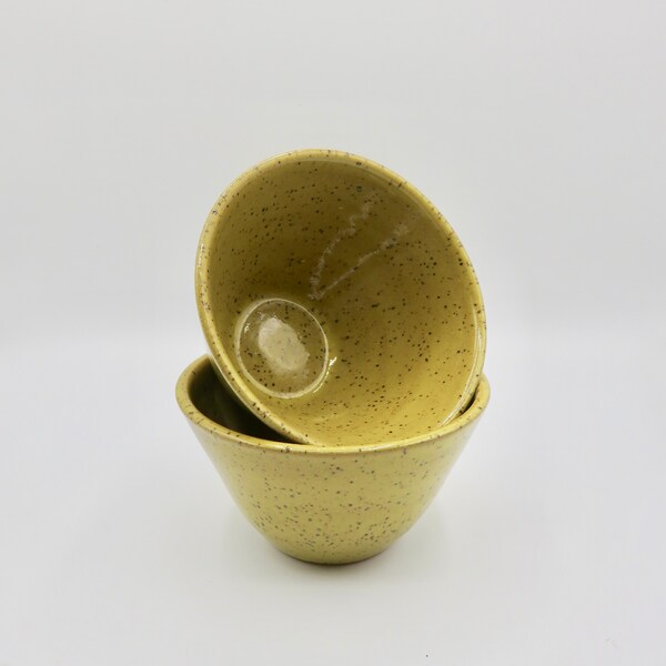 Mustard Salsa Bowls/Prep Bowls - set of 2 - handmade ceramic