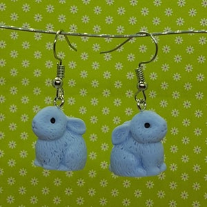 Conejitos de Pascua - aretes; pendientes para niños; Perchas en diferentes colores.