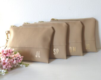 Bridesmaids Gift, Set of 4 Wristlets, Personalized Gift, Wedding Accessory