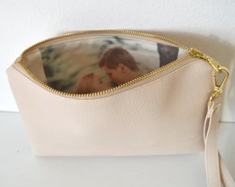 Photo clutch purse, Wedding gift, Anniversary gift