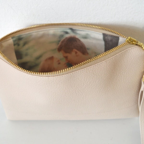 Photo clutch purse, Wedding gift, Anniversary gift