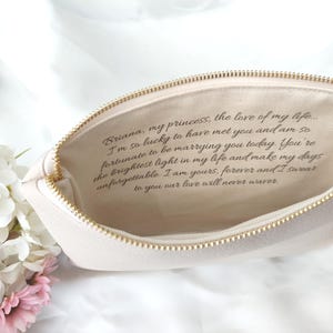 Love message for bride from groom, Anniversary gift for her, Wedding gift