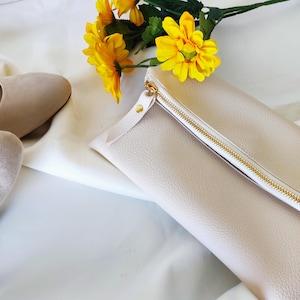 Personalized message clutch, Custom photo wedding gift, Bridesmaid gift