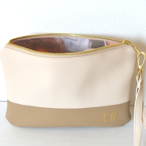 Personalized clutch with photo and initials, Photo clutch purse, Bridal clutch, Gift for her, Photo lining clutch bag