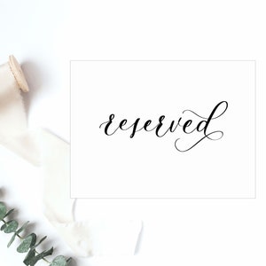 Reserved Sign
