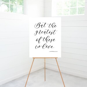 Greatest of These is Love Poster Print