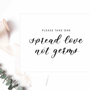 Spread Love Not Germs