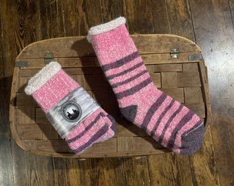 Alpaca Thermal Pink Sock
