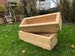 2x small Rectangular Wooden Planters