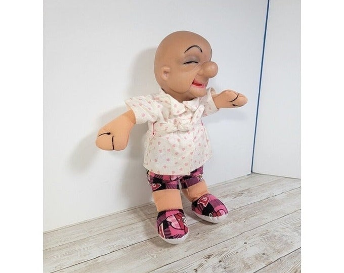 Vintage Mr Magoo Cartoon 12 Doll Toy Rubber Head Cloth Body Dressed ...