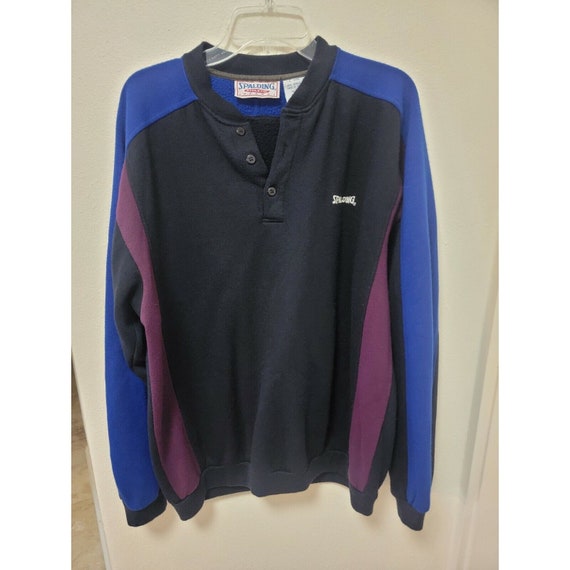 Vintage L Spalding Pullover Fleece Sweatshirt Sof… - image 4