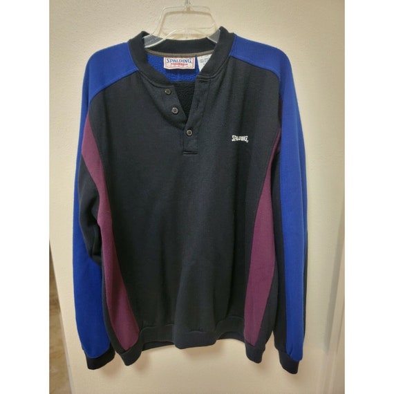 Vintage L Spalding Pullover Fleece Sweatshirt Sof… - image 1