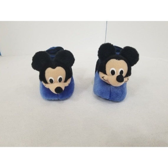 Boys Size Small 5/6 Mickey Mouse Slippers Non Sli… - image 1