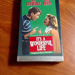 Frank Capra's It's A Wonderful Life 1988 Original Uncut Version VHS Tape Factory sealed