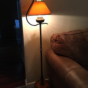 Vintage Tall Oil Lamp converted to electric