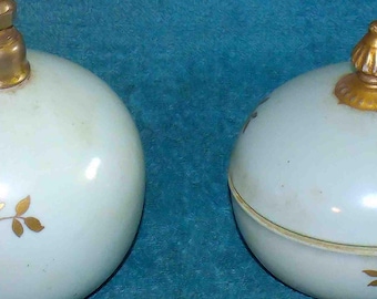 Orlick France Antique Perfume Bottle and Powder Jar Set