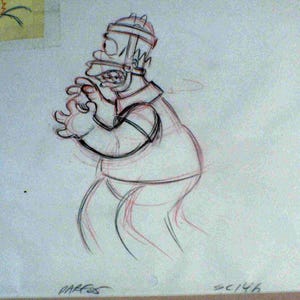 Homer Simpson Beer Beer - 20th Century Fox Animation Art Cel