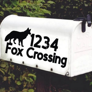 Fox Mailbox Decal Outdoor Decor Set of 2