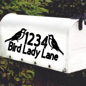 Bird Mailbox Decal Set of 2