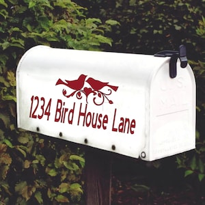 Bird Mailbox Decal Set of 2 v2