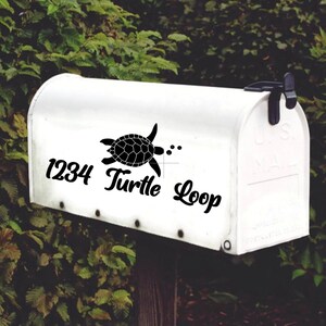 Turtle Mailbox Decal Gift Set of 2