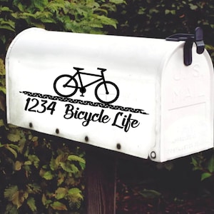 Bicycle Vinyl Address Decal Set of 2 v3
