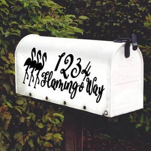 Flamingo Decal for your Mailbox Set of 2
