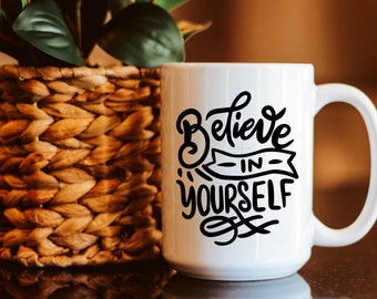 Believe In Yourself Inspirational Quote Decal Sticker