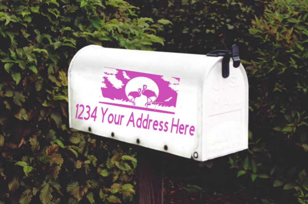 Flamingo V2 Decal for Your Mailbox Set of 2 - Etsy