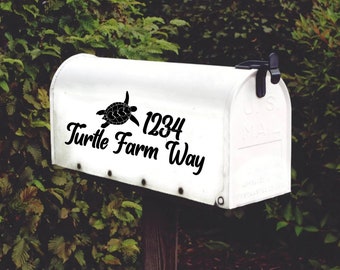 Turtle Mailbox v2 Decal Gift Set of 2