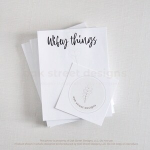 Wifey Things Notepads, Scratch Pad, To Do List