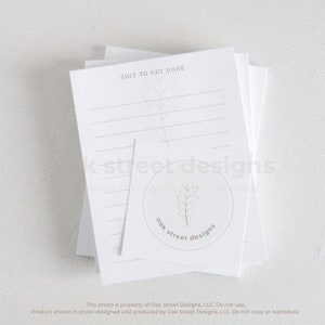 Shit To Get Done, Minimal Notepad, Scratch Pad, To Do List