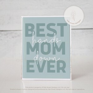 Carte de fête des mères - La meilleure maman de tous les temps - Carte de voeux turquoise sarcelle