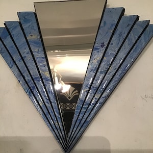 Ręcznie robione dekoracyjne lustro w stylu art déco do domu
